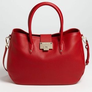 Jimmy Choo ‘Rania’ Red Leather Bag